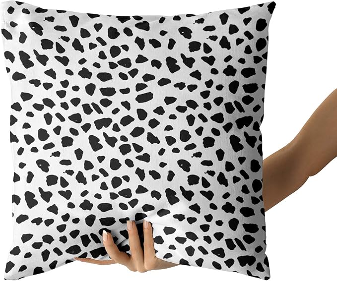 Polka Dot Throw Pillow Cover 2pcs Animal Print Pillow Covers 18x18 Inch Dalmatian Pillow Cover Polka Dots Decorative Throw Pillow Covers Dalmatian Spots Dog Dots Pillowcase Cushion Home Décor