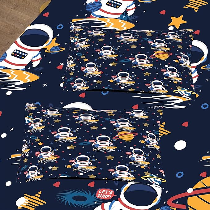 Tailor Shop Space Boys Comforter Sets King Size,Space Bedding Sets for Boys Kids Galaxy Comforter Teens with 1 Pillowcase……