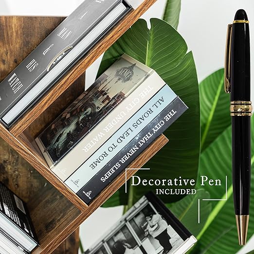 Luxury Decorative Books for Home Decor, Fake Books for Decoration, Coffee Table Book, Stylish, Book Decor With Pen – Perfect for Modern Aesthetic & Elegant Display For Your Decor Books