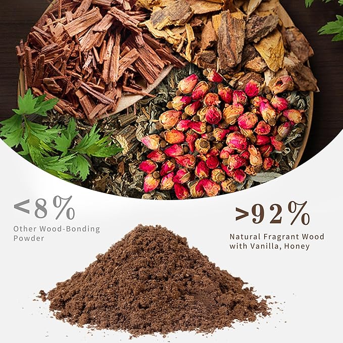 Natural Premium Fragrance,8" Joss Sticks Incense,500 Pieces *45mins,Chinese Classic Handcraft Recipe (Sandalwood 惠安檀香)
