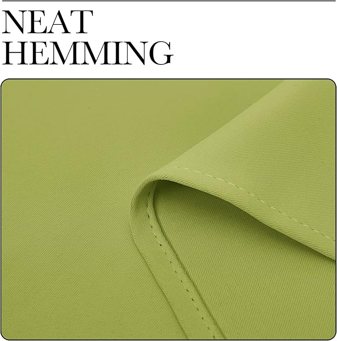 NICETOWN Thermal Insulated Solid Grommet Top Blackout Holiday Decorative Curtains/Drapes for Kid's Room (1 Pair, 42 x 63 inches in Fresh Green)