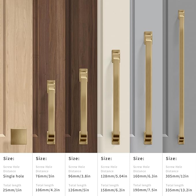 khtumeware 10 Pack 5 Inch Kitchen Cabinet Handles Brushed Brass Cabinet Pulls Brushed Gold Drawer Pulls Kitchen Cabinet Hardware Kitchen Handles for Cabinets Cupboard Handles Drawer Handles