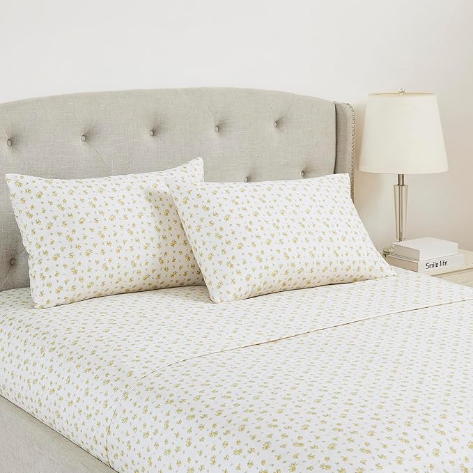 Modern Threads Silky Soft Microfiber and Wrinkle Free Sheets - Luxurious Microfiber Bed Sheets Includes Flat Sheet, Fitted Sheet with Deep Pockets, & Pillowcases Sweet Rose Gold, King
