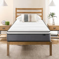 ZINUS 10 Inch True Support Hybrid Mattress [New Version], Twin, Fiberglass Free, Medium Feel, Motion Isolation, Certified Safe Foams & Fabric, Mattress in A Box