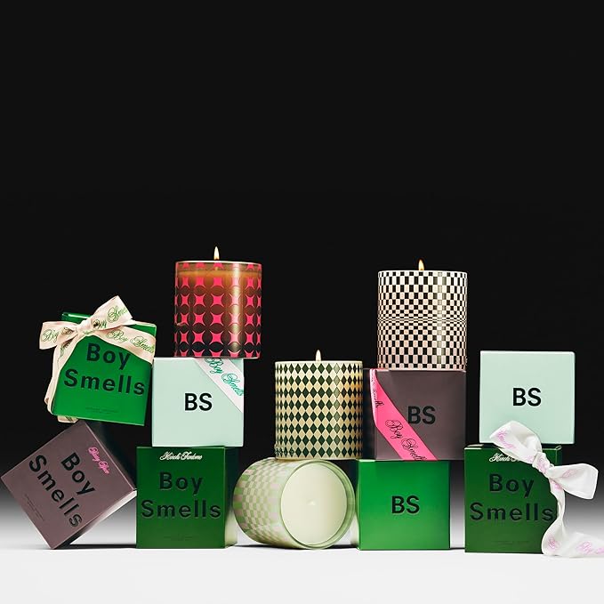 Boy Smells Holiday Votive Candle Set – 4-Piece Gift Set with Salty Caramel, XXMAS Tree, Starry Spice & Hinoki Fantôme – Holiday Candle Gift Set – 3oz Each