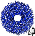 105FT 300LEDs Christmas Lights Outdoor Indoor 8 Modes for Christmas Tree Party Decoration, 100% UL Listed (Blue, 105 FT)