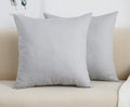 TangDepot Handmade Decorative Solid 100% Cotton Canvas Throw Pillow Covers/Cushion Covers, 45 Colors Available - (16" x16" , Gray Stone, 2 Count (Pack of 1))
