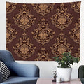 Batmerry Elegant Floral Antique Art Tapestry, Antique Vintage in the Style of Damask Pattern Wall Art Hanging Tapestry Decoration for Bedroom Living Room Dorm Décor (51.2X59.1 Inches)
