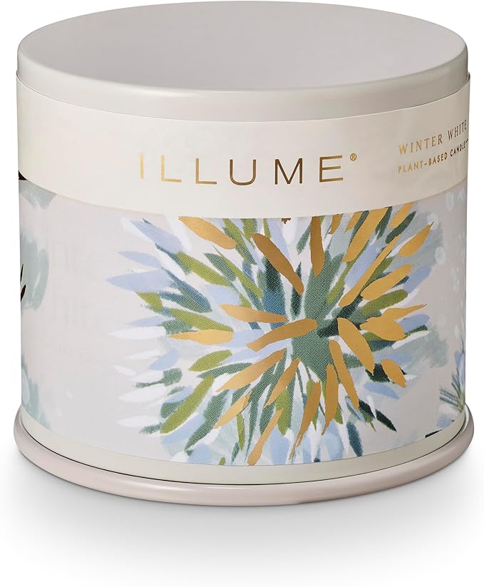 ILLUME Vanity Tin Candle, Winter White, Signature 11.8 oz. (Pack of 6)