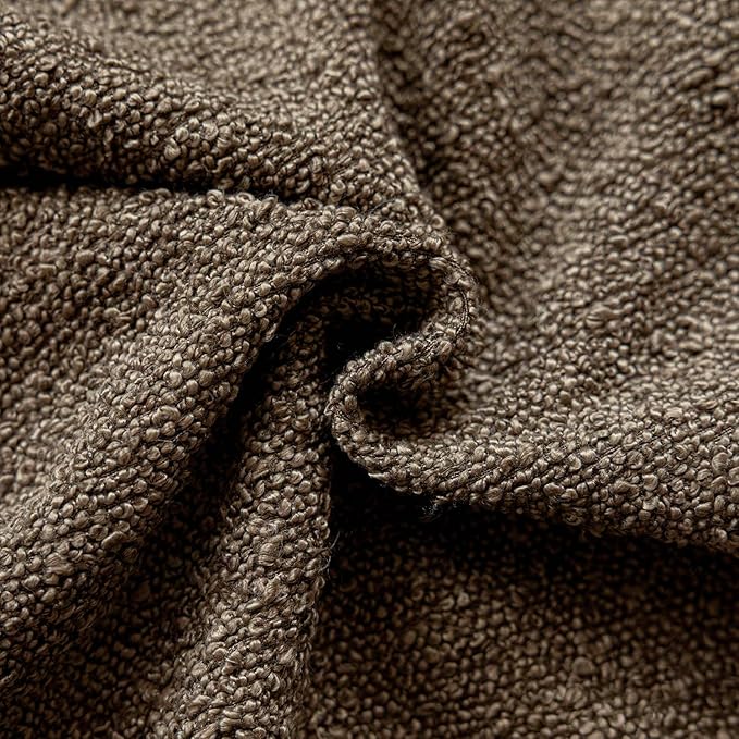 Foindtower Decorative Textured Boucle Throw Pillow Covers Accent Solid Pillow Cases Neutral Long Body Lumbar Couch Cushion Case for Chair Sofa Bedroom Living Room Home Decor 14x36 Inch,1PC,Light Brown