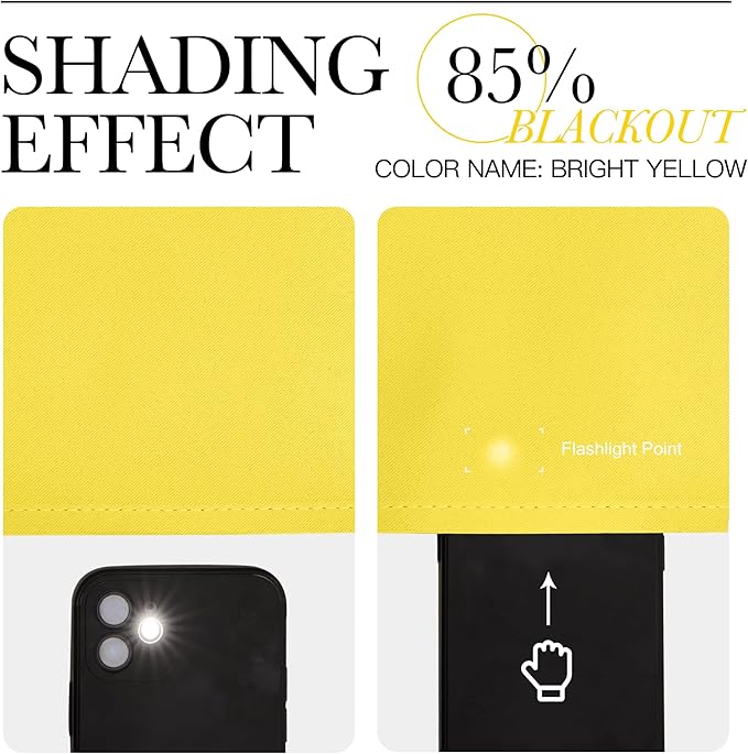 NICETOWN Bright Yellow Blackout Curtains 84 inch Long for Bedroom - Thermal Insulated Solid Grommet Light Blocking Window Curtains & Drapes for Living Room (2 Panels, 52 x 84 Inch, Bright Yellow)