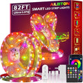 AILBTON Led Strip Lights,82ft Led Light Strips Music Sync Color Changing RGB Led Strip Built-in Mic,Bluetooth led Lights App Control with Remote,5050 RGB Rope Light Strip