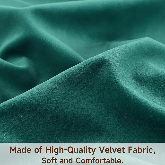 Mecatny Set of 4 Velvet Christmas Throw Pillow Covers 18x18, Soft Colorful Accent Decorative Couch Pillow Covers for Sofa Bedroom Living Room, Green/Red