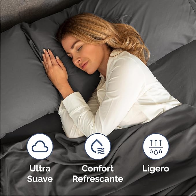 Cal King Size 4 Piece Sheet Set - Comfy Breathable & Cooling Bed Sheets Set - Hotel Luxury Bedding for Women, Men, Kids, Teens, Boys & Girls - Deep Pockets, Soft, Wrinkle Free - Oeko-Tex - Charcoal