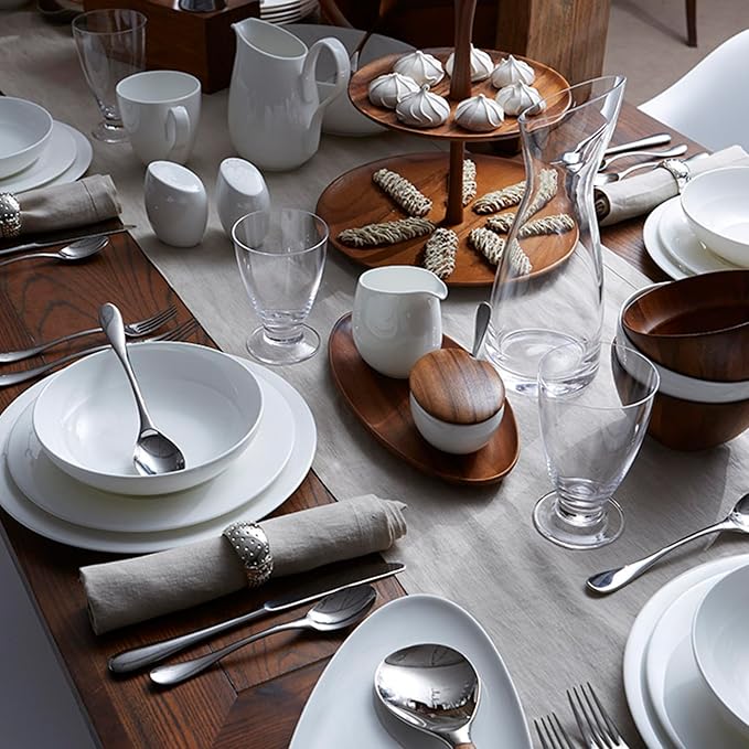 Nambé Skye Wood All-Purpose Bowl – Acacia Wood Ridged Serving Dish – Versatile 5.75” Dining & Entertaining Tableware – Casual & Formal Accent for Fruit, Salad, Snacks & Centerpiece Display