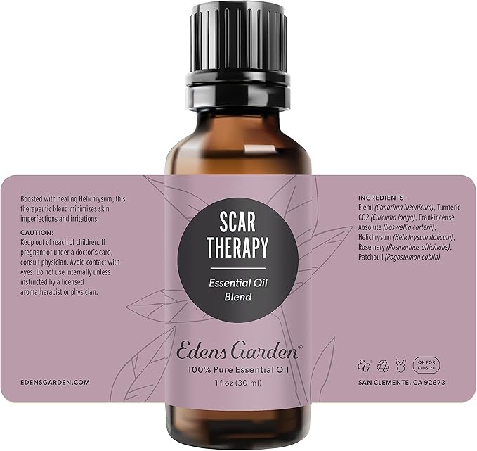 Edens Garden Scar Therapy Essential Oil Blend- 100% Pure Premium Grade, Undiluted, Natural, Therapeutic, Aromatherapy, The Best for Skin, Face, Hair 30 ml (1 fl oz)