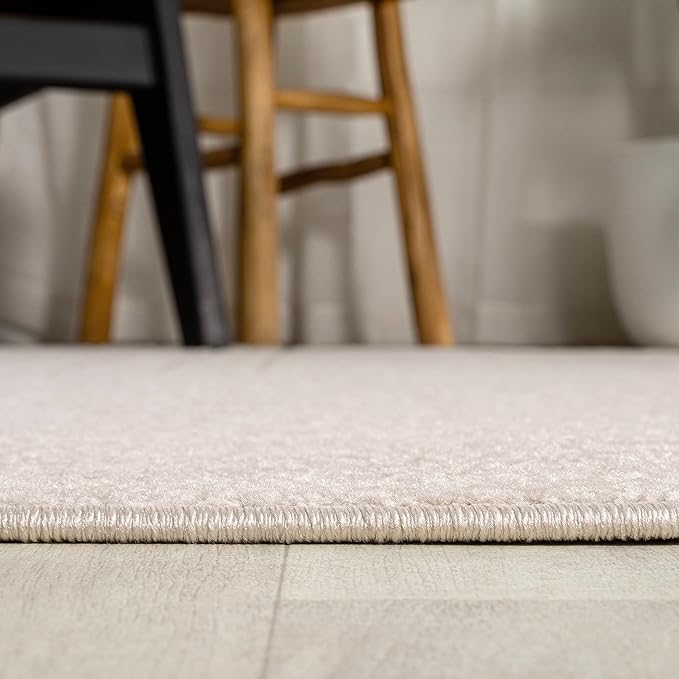 Eyely NCS101A-14 Scandinavian Odense Minimalist Angle Geometric Indoor Rug, Pet Friendly, Non-Shedding, Stain Resistant, Easy-Cleaning, Ivory/Cream, 10 ft. x 14 ft., Indoor/Outdoor, Area Rug