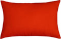 TangDepot Handmade Decorative Solid 100% Cotton Canvas Throw Pillow Covers/Pillow Shams, (12" x20" , Red Orange, 1 Count (Pack of 1))