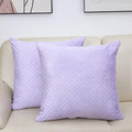 2 Packs Throw Pillow Covers, Neutral Decorative Couch Pillow Cover for Living Room Bed Sofa Rustic Farmhouse Boho Home Decor, Soft Plush Cushion Case Slipcover (Orchid, 22"x 22")