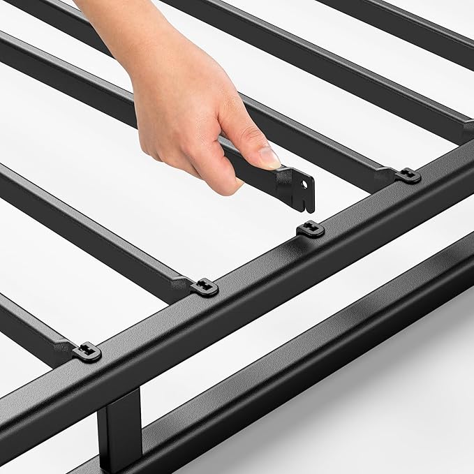 ZINUS Quick Lock Metal Smart Box Spring, 4 Inch Mattress Foundation, Strong Metal Structure, Easy Assembly, Full, White