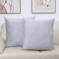 2 Packs Throw Pillow Covers, Neutral Decorative Couch Pillow Cover for Living Room Bed Sofa Rustic Farmhouse Boho Home Decor, Soft Plush Cushion Case Slipcover (Gray, 26"x 26")