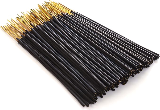 Incense Sticks - Ylang Ylang, Jasmine and Amber Artisan Blend - Hand-Dipped Premium Quality Natural Incense Sticks - 75 Grams - 50+ Sticks - Uplifting, Stress-Relief, Relaxation