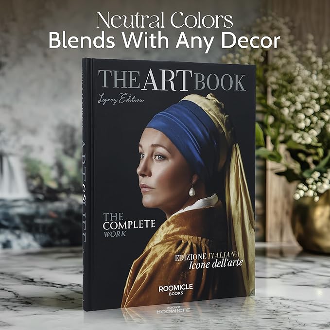 Art Decorative Books for Coffee Table - Designer Faux/Fake Books for Decoration - Enhance Your Coffee Table, Mantle & Bookshelf Decor - Book Decor Aesthetic Collection - Real Blank Pages Inside