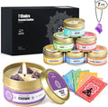 AOOVOO Chakra Candles with Healing Crystals - 7 Chakra Candle Set, Spiritual Gifts for Women, Aromatherapy Candle, Soy Candles for Women