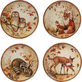 Certified International Pine Forest 10.5'' Dinner Plates, Large, Multicolor, Set of 4