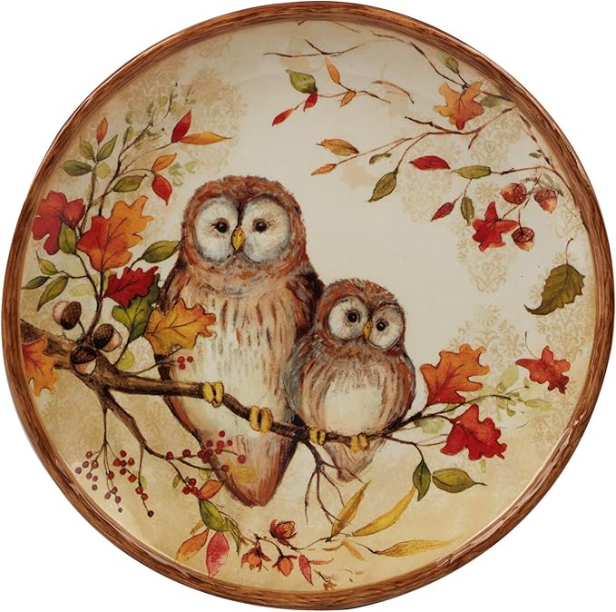 Certified International Pine Forest 10.5'' Dinner Plates, Large, Multicolor, Set of 4