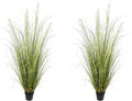 Artificial Plant 5ft(2pack) Tall Artificial Grass Plant,Faux Plants Indoor Home Decorative Artificial Plants & Flowers in Pot Fake Plant, House Plant Indoor