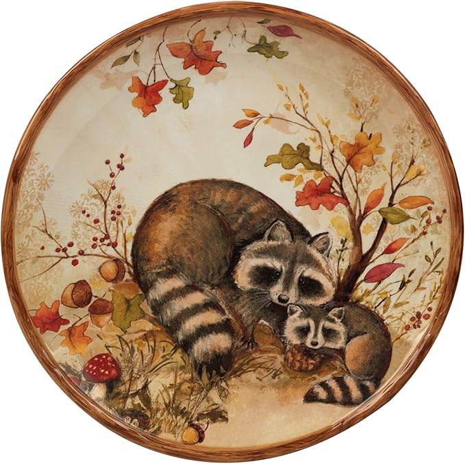 Certified International Pine Forest 10.5'' Dinner Plates, Large, Multicolor, Set of 4