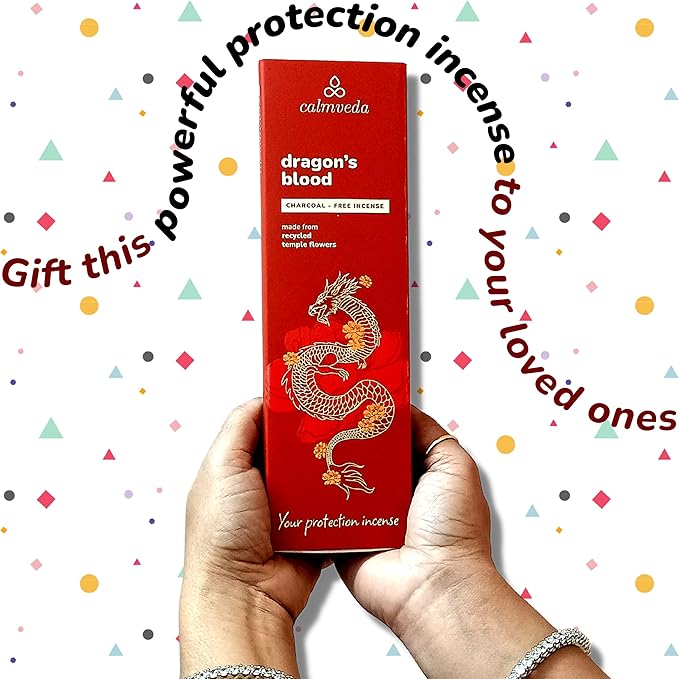 Peru Dragons Blood Incense Sticks - (80 Scented Sticks) Charcoal Free, Made from Upcycled Flowers | Sweet, Spicy & Ambery Notes | Protection Incense Sticks for Bad Energy Cleansing (Sangre de Grado)