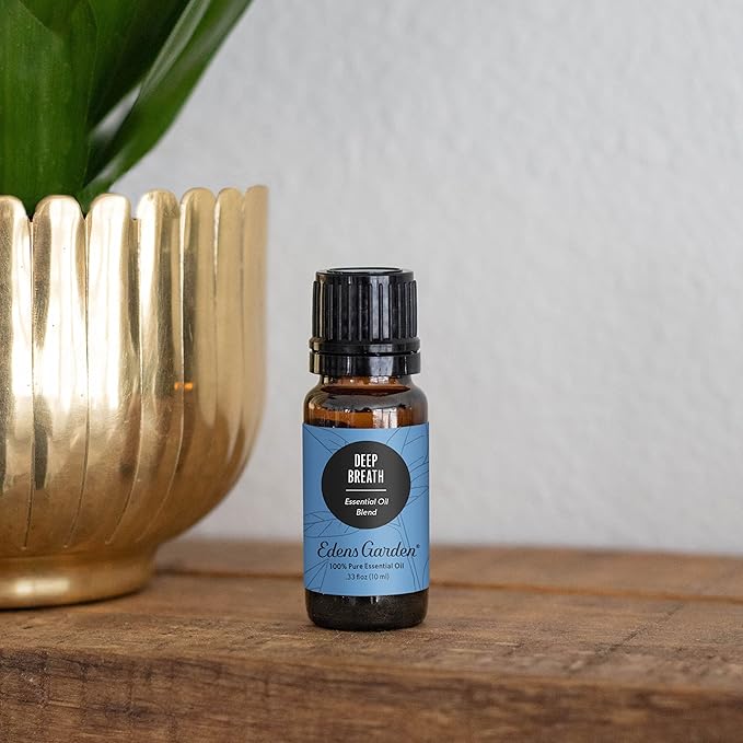 Edens Garden Deep Breath Essential Oil Blend- 100% Pure Premium Grade, Undiluted, Natural, Therapeutic, Aromatherapy, The Best for Diffusing, Skin, Humidifiers, Candle 10 ml (.33 fl oz)