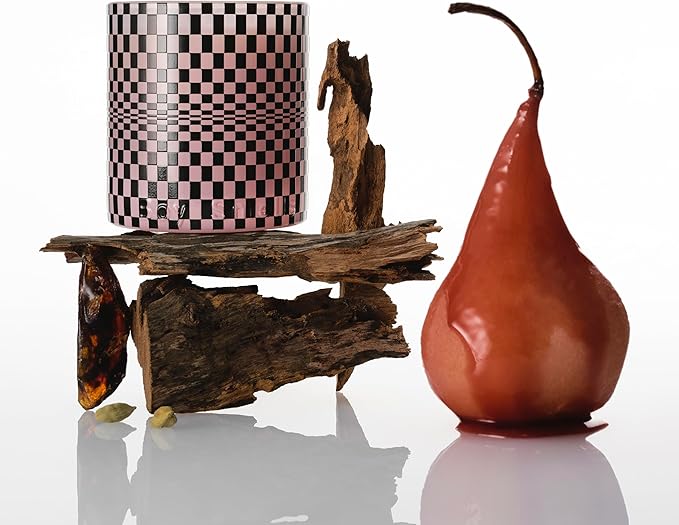 Boy Smells Festive Checker HINOKI FANTÔME Large Candle – Holiday Candle with Cardamom, Cedarwood & Smoked Amber – Luxury Winter Scent – 27oz