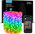 BrizLabs Smart Fairy Lights, 33ft 100 LED Color Changing Fairy Lights Work with Alexa/Google Home, WiFi Rainbow Christmas Light Dimmable RGB Twinkle Starry Light for Christmas Tree Home Party Decor