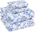 RUVANTI 100% Cotton King Size Sheets Set, 4 Pieces, Soft & Breathable Percale Weave Bedding, Deep Pocket 16", Hotel Standard, Crisp Cool Feel, Durable, Perfect Floral Bed Sheet, Annual