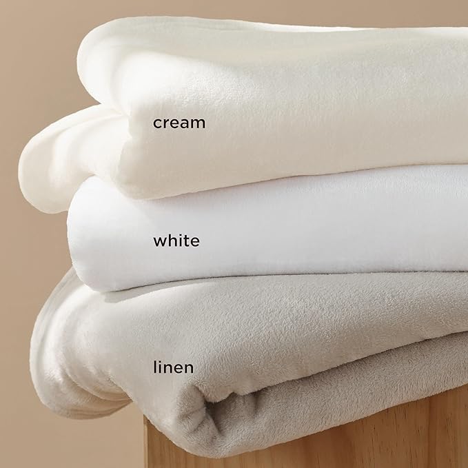 Bedsure GentleSoft Fleece Bed Blankets Full Size Linen - Soft Lightweight Plush Fuzzy Cozy Luxury Blanket Microfiber, 84x90 inches