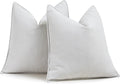 ZWJD Cream Pillow Covers 26x26 Set of 2 Chenille Throw Pillow Covers with Elegant Design Soft and Luxurious Decorative Throw Pillows for Couch, Bed, and Home Decor
