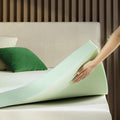 ZINUS 4 Inch Green Tea Memory Foam Mattress Topper, Smaller, More Convenient WonderBox Packaging, Pressure-Relieving Layers, CertiPUR-US Certified, King