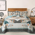 BEDIFANY Cotton California King Size Quilt Sets, Floral Lightweight King Size Bedspread (108 x 118 inch) Cotton Filling Oversized King Quilt Bedding Sets for All Seasons, 3 Pieces