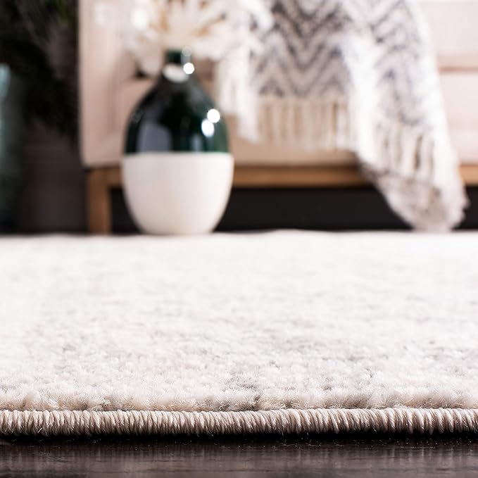 SAFAVIEH Madison Collection X-Large Area Rug - 11' x 15', Silver & Ivory, Snowflake Medallion Distressed, Non-Shedding & Easy Care, Ideal for High Traffic Areas in Living Room, Bedroom (MAD603G)
