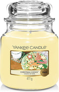 Yankee Candle Christmas Cookie Scented, Classic 14.5oz Medium Jar Single Wick Candle, Over 65 Hours of Burn Time