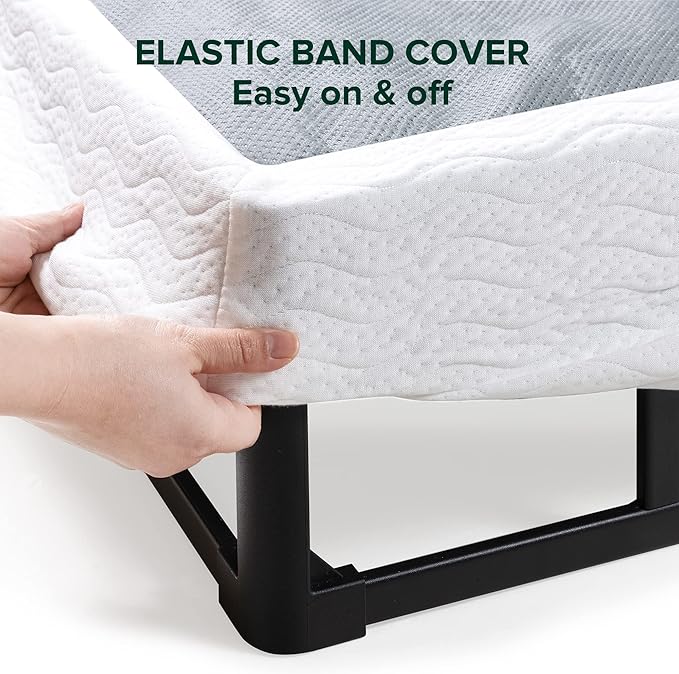 ZINUS 5 Inch Twin Metal Smart Box Spring with Quick Assembly, Mattress Foundation, Strong Metal Frame, Easy Assembly