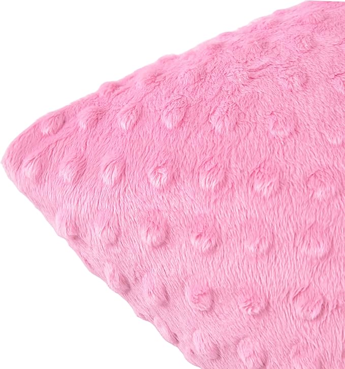 2 Packs Throw Pillow Covers, Neutral Decorative Couch Pillow Cover for Living Room Bed Sofa Rustic Farmhouse Boho Home Decor, Soft Plush Cushion Case Slipcover (Hot Pink, 20"x 20")