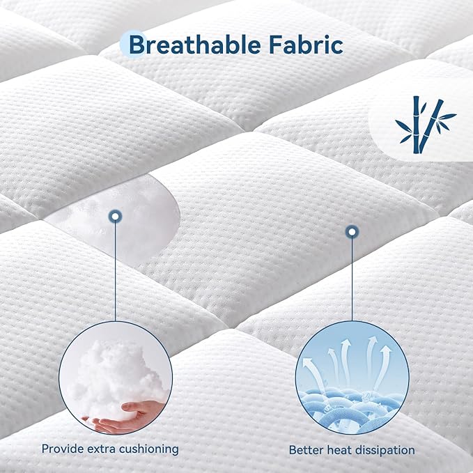ONENICE 10 Inch Queen Mattress in a Box, Breathable Gel-Memory Foam Plus Pillowtop Mattress for Pressure Relief, CertiPUR-US Certified Bed in a Box, Fiberglass-Free