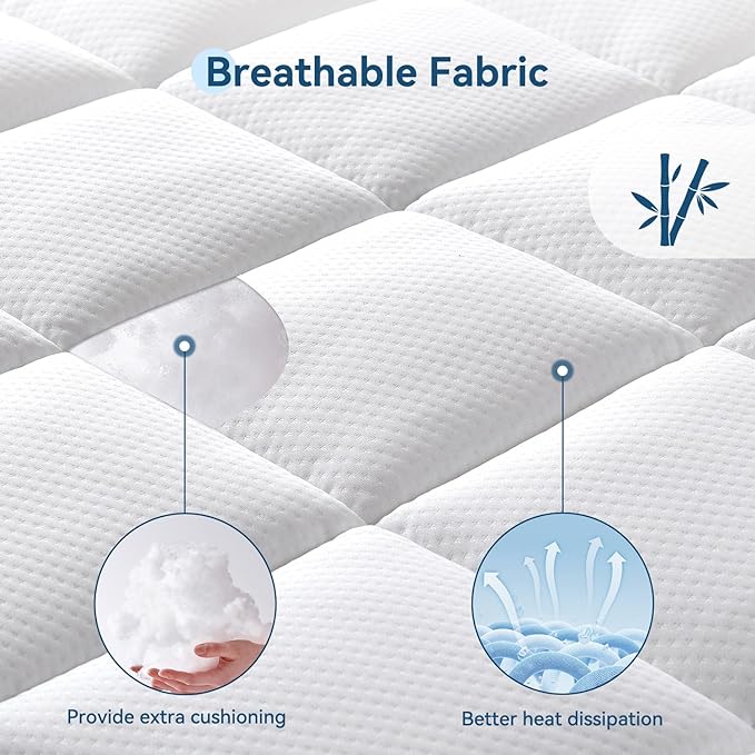 ONENICE 6 Inch Full Size Mattress in a Box, Cooling Gel Memory Foam Mattress, Removable Pillowtop with 3D Snow Down Alternative Filling, CertiPUR-US Certified, Fiberglass-Free, Pressure Relief