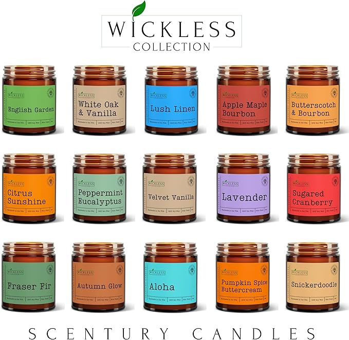 Wickless Candles for Candle Warmer Lamp, Many Scents to Choose, 100% Non-Toxic Soy Wax, Scented Candle Melts for Warming Plate, Handmade in The USA (English Garden)