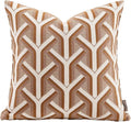 Premium Throw Pillow Covers 18x18 Inches - Tawny Birch Mirage Twig Chenille Jacquard Embroidery Decorative Couch Pillow Covers for Living Room Bedroom Sofa Home Décor