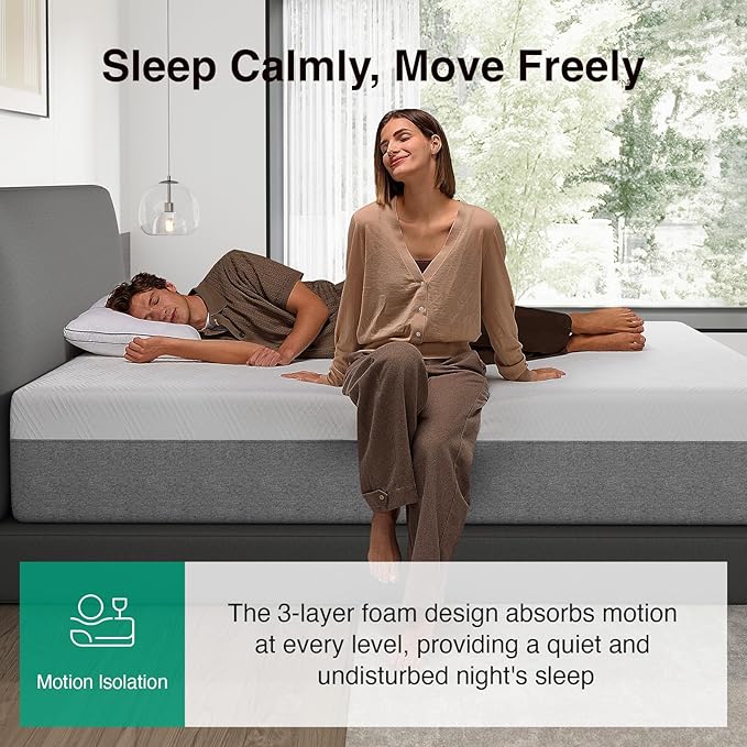 Novilla Mattress Queen Size, 14 Inch Gel Queen Memory Foam Mattress in a Box for Suppotive, Pressure Relieving & Plush Comfort, Bliss